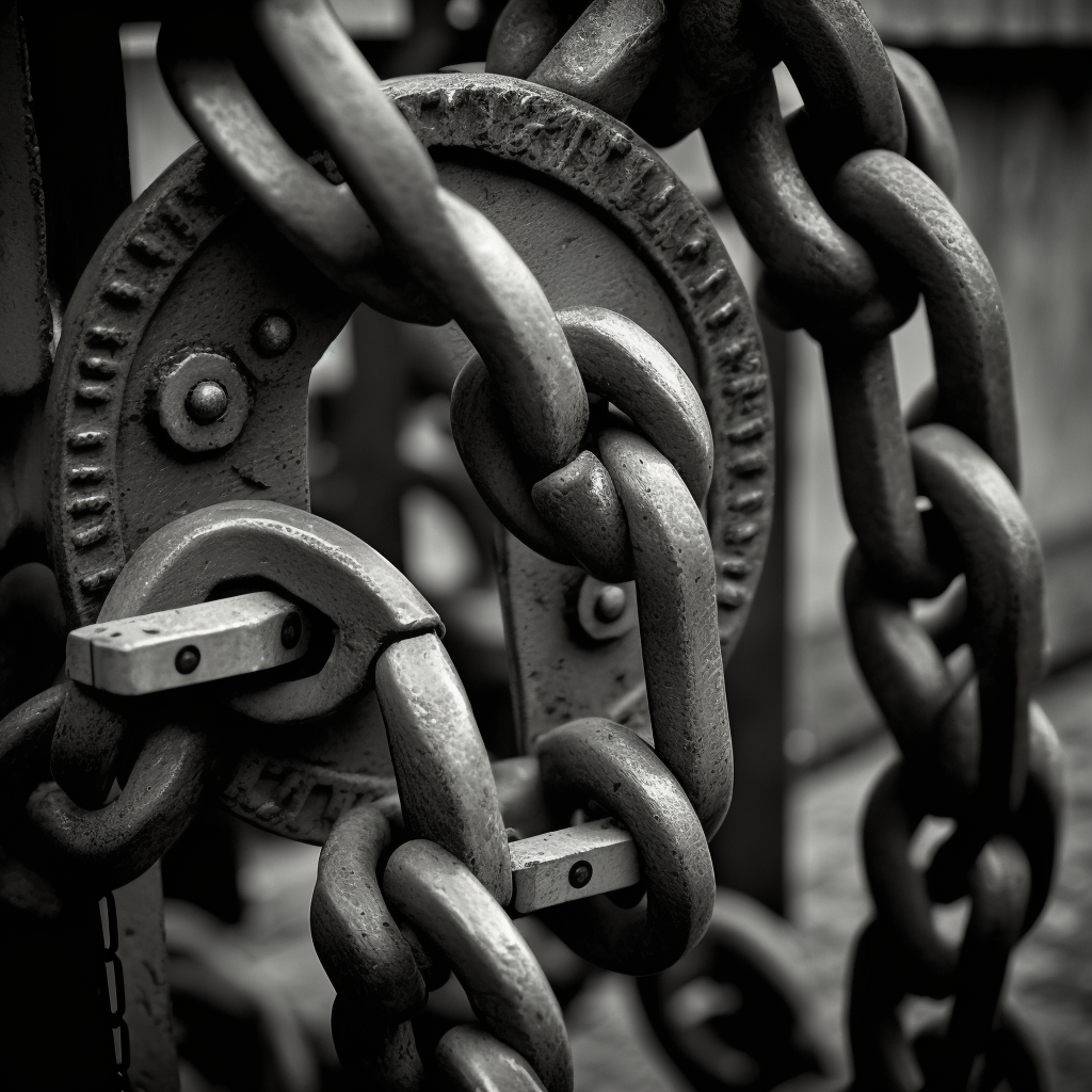 Digital PR agency | Old photo of chains