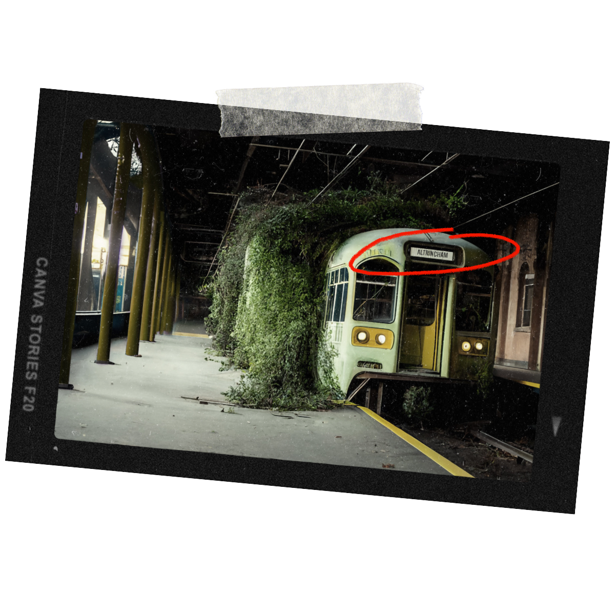 Digital marketing Altrincham | Old abandoned tram stop